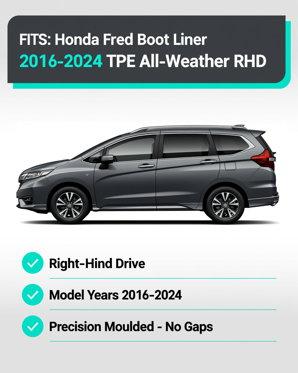 Honda Freed 2016-2024 Boot Liner vehicle fitment