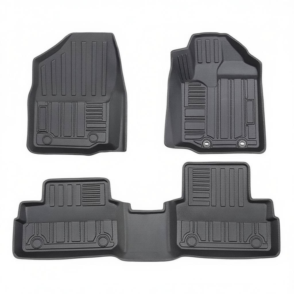 Daihatsu Rocky / Toyota Raize All-Weather Floor Mats & Boot Liner & Seat Back Protectors – Floor Mats (3pcs) [W240006881]