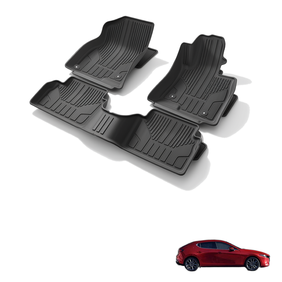 Mazda Mazda3 2019-2024 All-Weather Floor Mats & Boot Liner