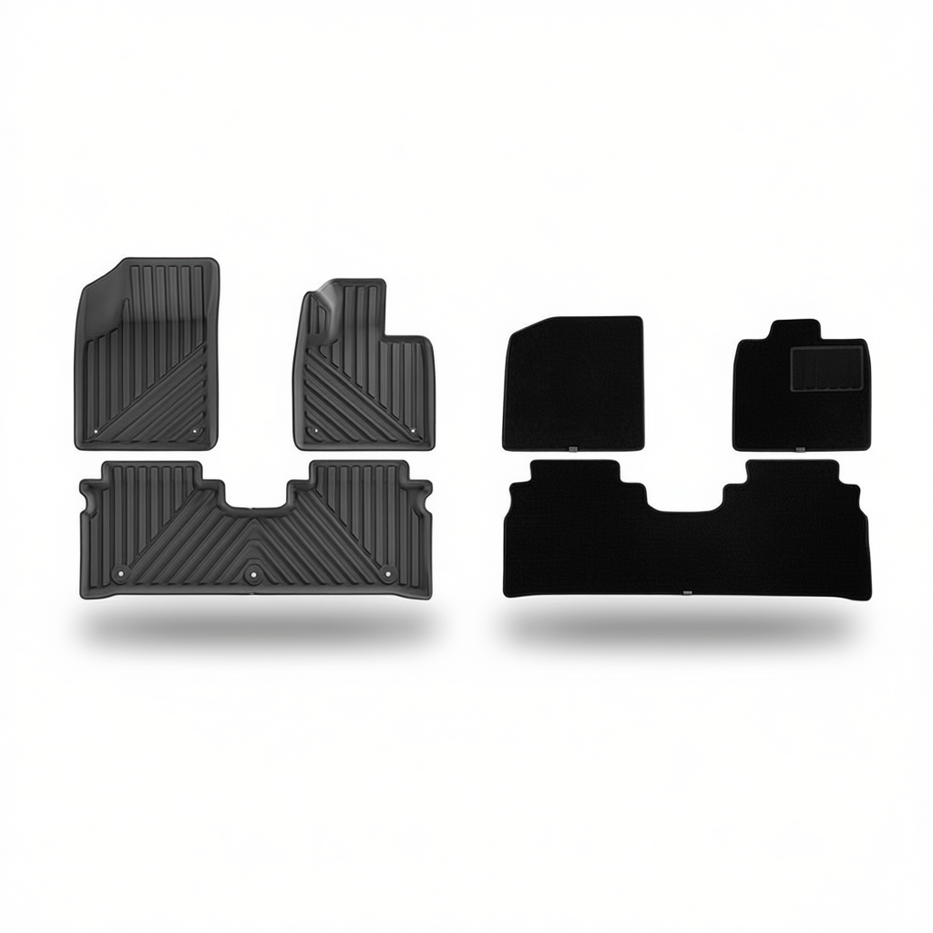 Chery Jaecoo iCar 03 / Jaecoo J6 2024+ All-Weather Floor Mats & Boot Liner – Floor Mats (3pcs) + Carpet Overlay