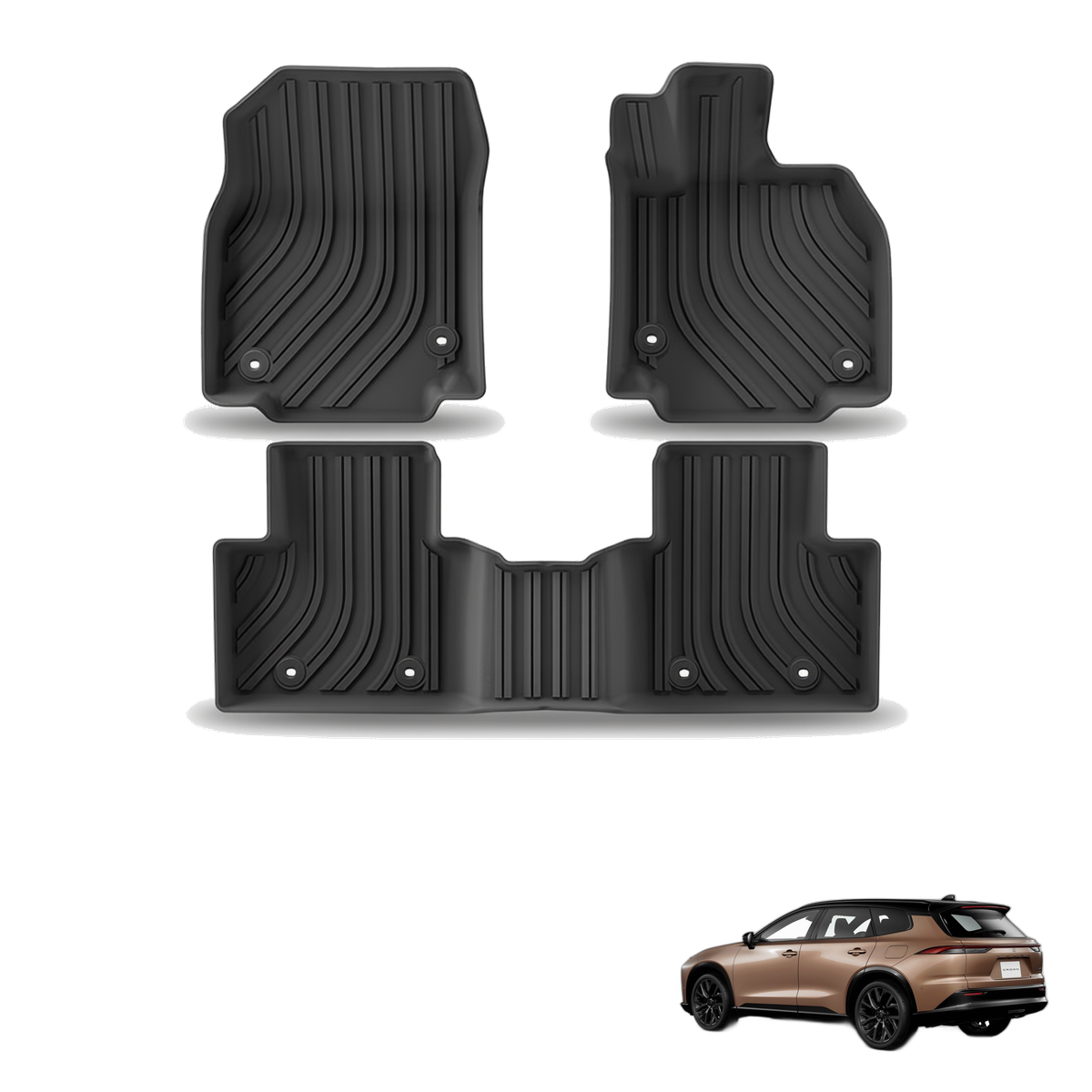Toyota Crown Estate 2025+ All-Weather Floor Mats & Boot Liner