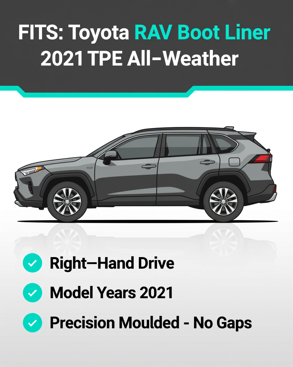 Toyota RAV4 2021+ Boot Liner & Seat Back Protectors vehicle fitment