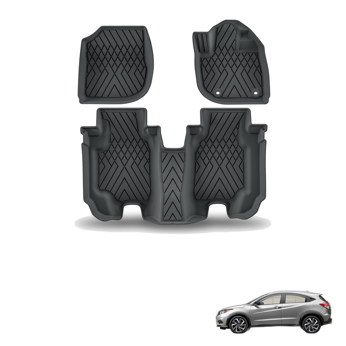 Honda HR-V 2023-2026 All-Weather Floor Mats & Boot Liner & Seat Back Protectors