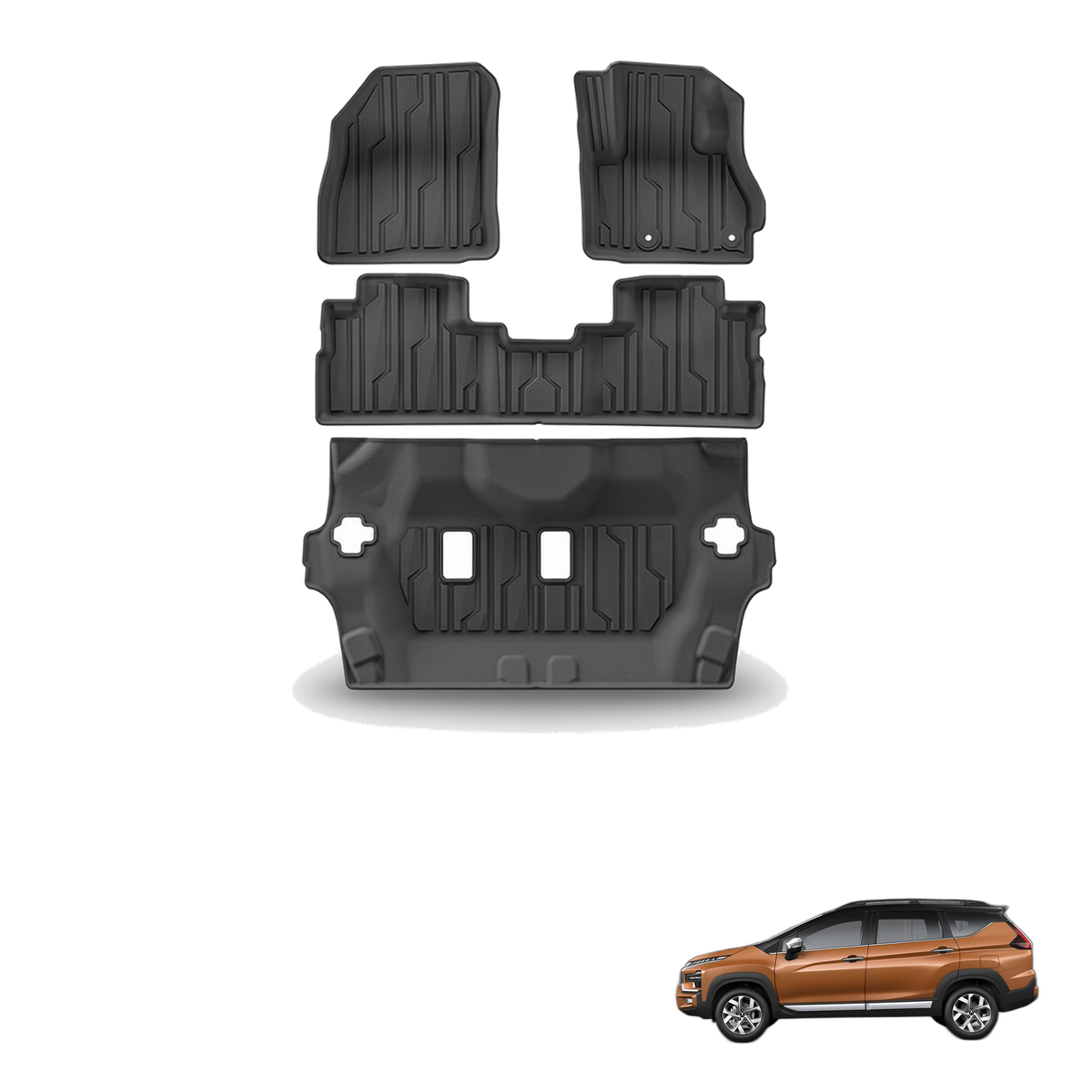 Mitsubishi Xpander Cross 2023-2025 All-Weather Floor Mats