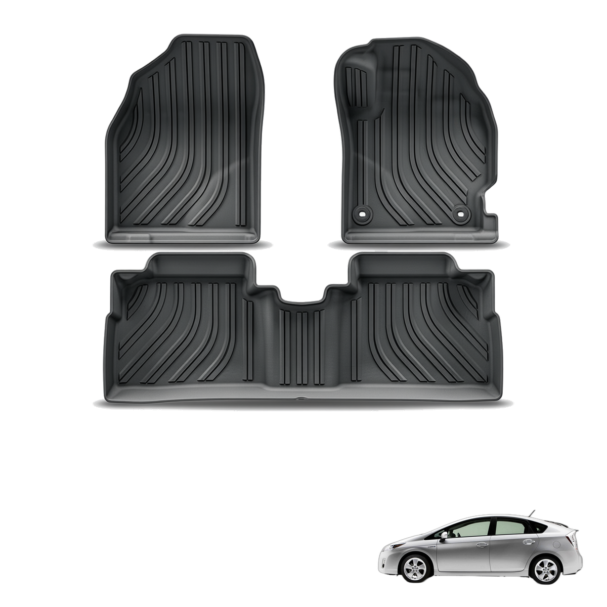 Toyota Prius 2009-2014 All-Weather Floor Mats & Boot Liner
