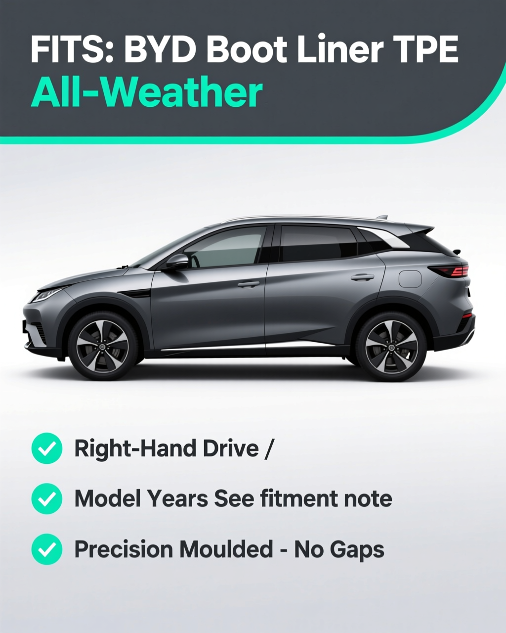 BYD Dolphin Boot Liner vehicle fitment