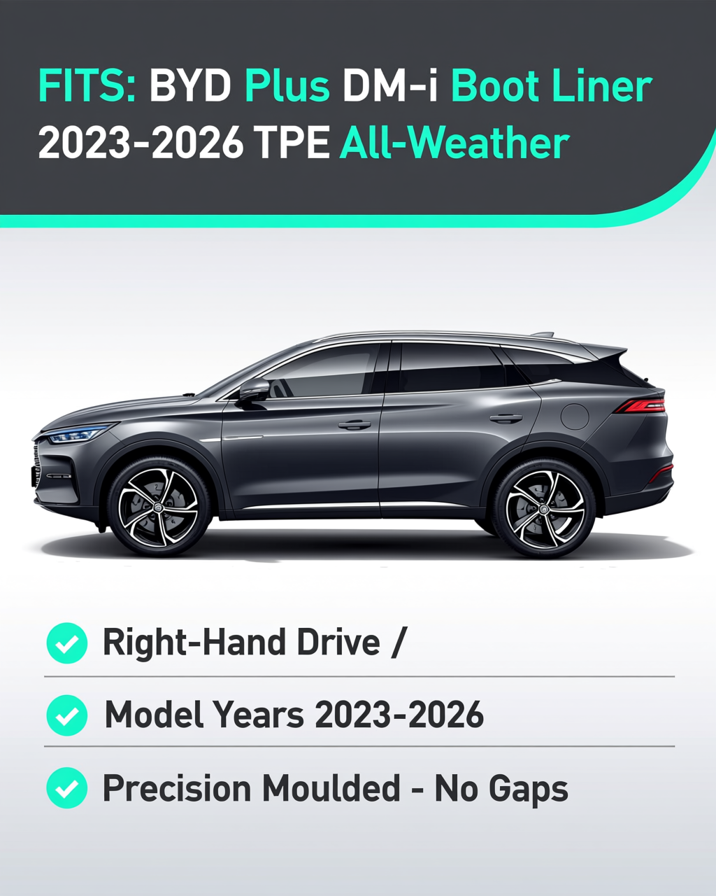 BYD Qin Family 2023+ Boot Liner vehicle fitment