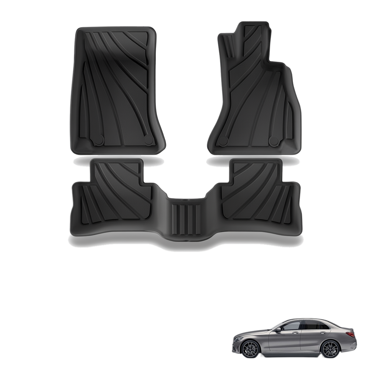 Mercedes-Benz C-Class 2025+ All-Weather Floor Mats