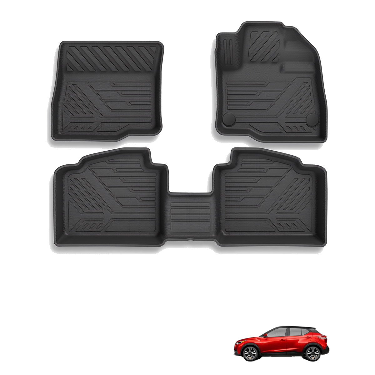 Nissan Kicks 2026+ All-Weather Floor Mats & Boot Liner & Seat Back Protectors