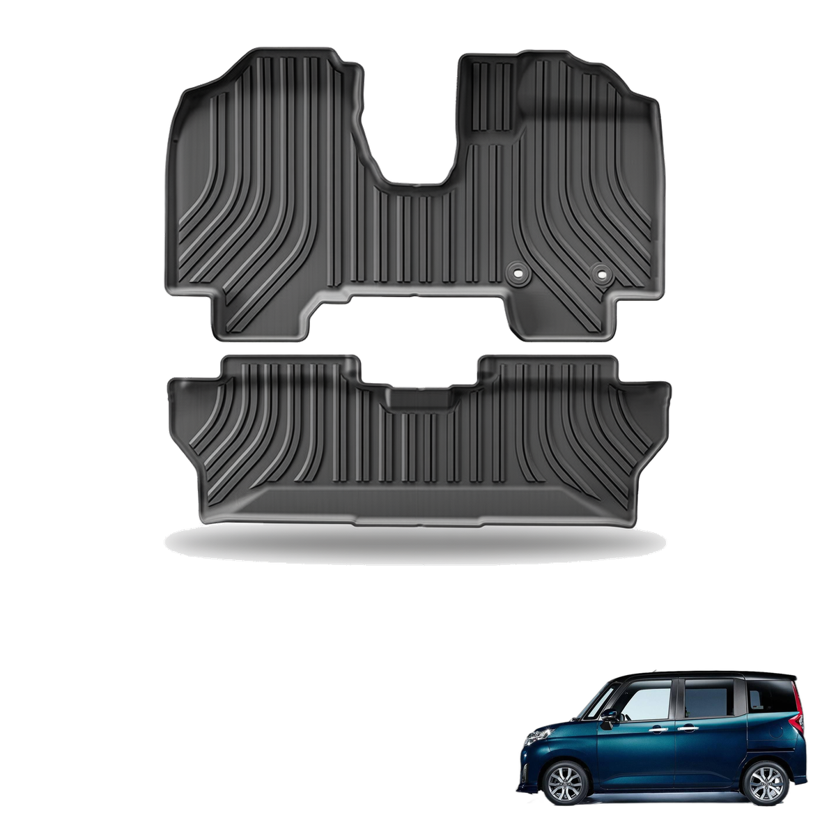 Toyota Roomy 2016-2024 All-Weather Floor Mats & Boot Liner & Seat Back Protectors