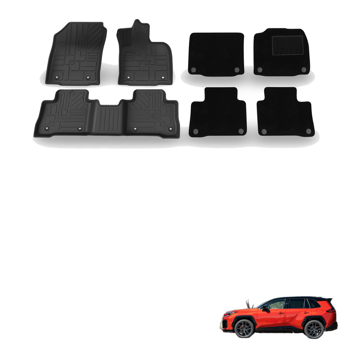 Toyota RAV4 2026+ All-Weather Floor Mats & Boot Liner
