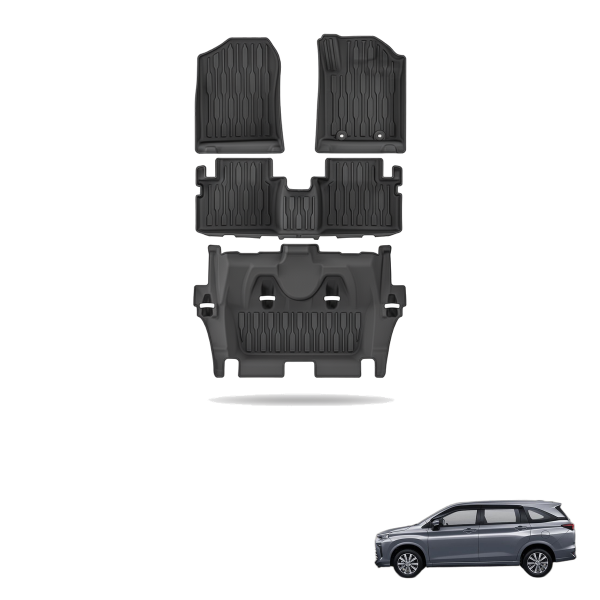 Toyota Avanza / Veloz / Xenia 2023+ All-Weather Floor Mats & Boot Liner