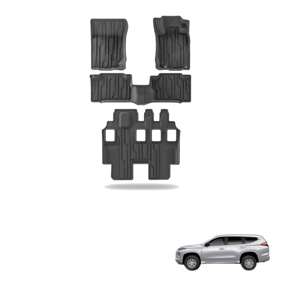Mitsubishi Pajero Sport 2015-2024 All-Weather Floor Mats & Boot Liner