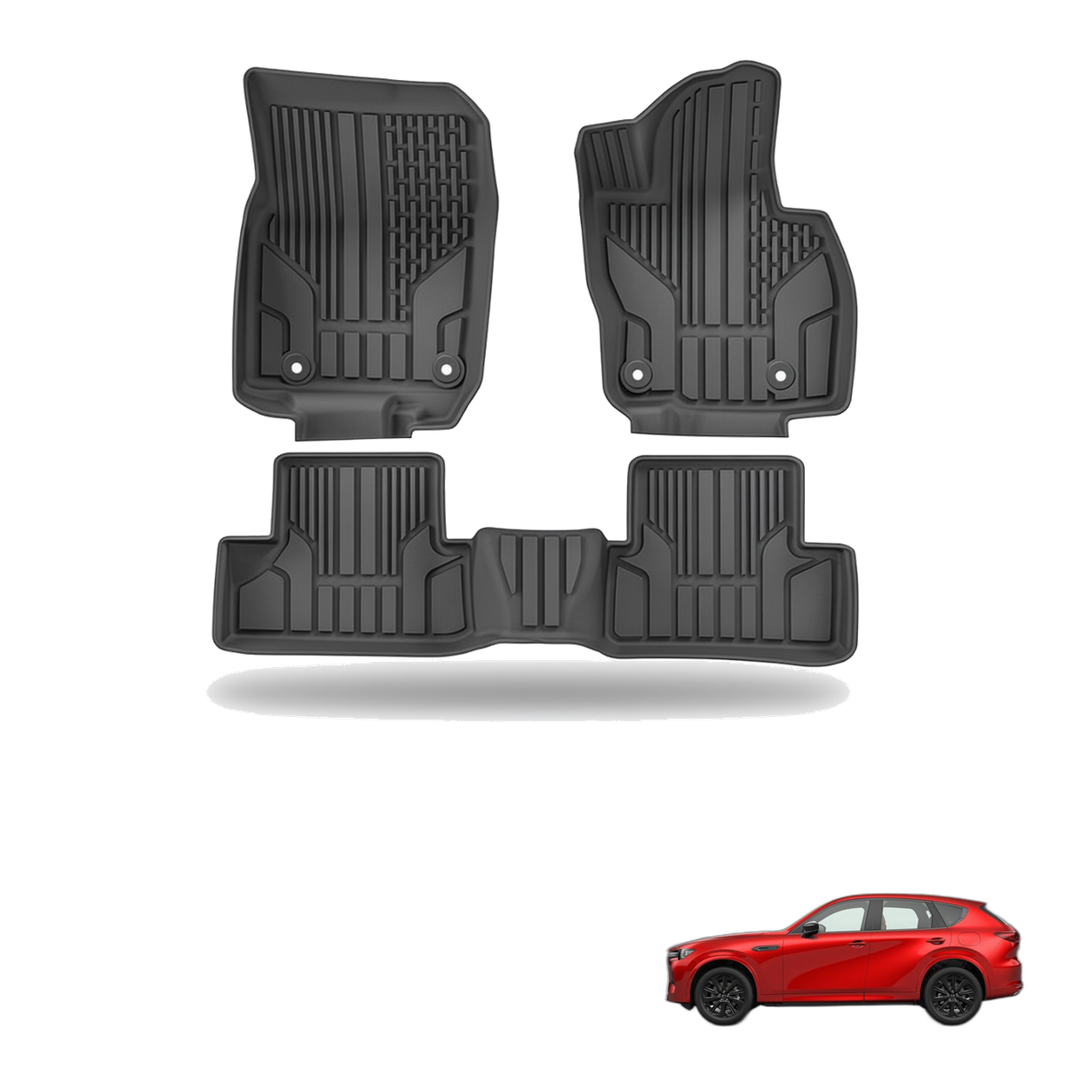 Mazda CX-60 2022-2024 All-Weather Floor Mats & Boot Liner & Seat Back Protectors
