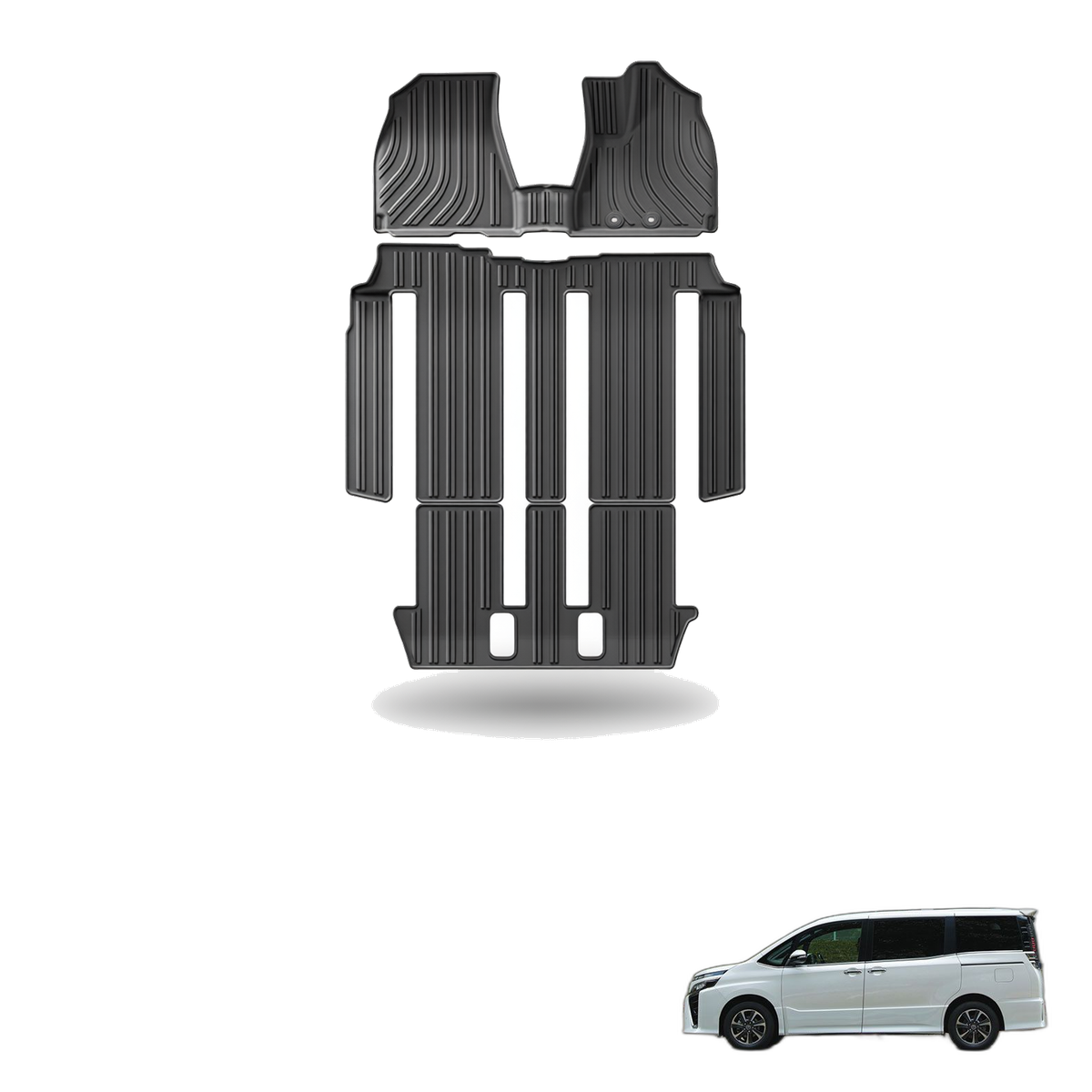 Toyota Voxy (80 Series) 2014-2021 All-Weather Floor Mats & Boot Liner & Seat Back Protectors