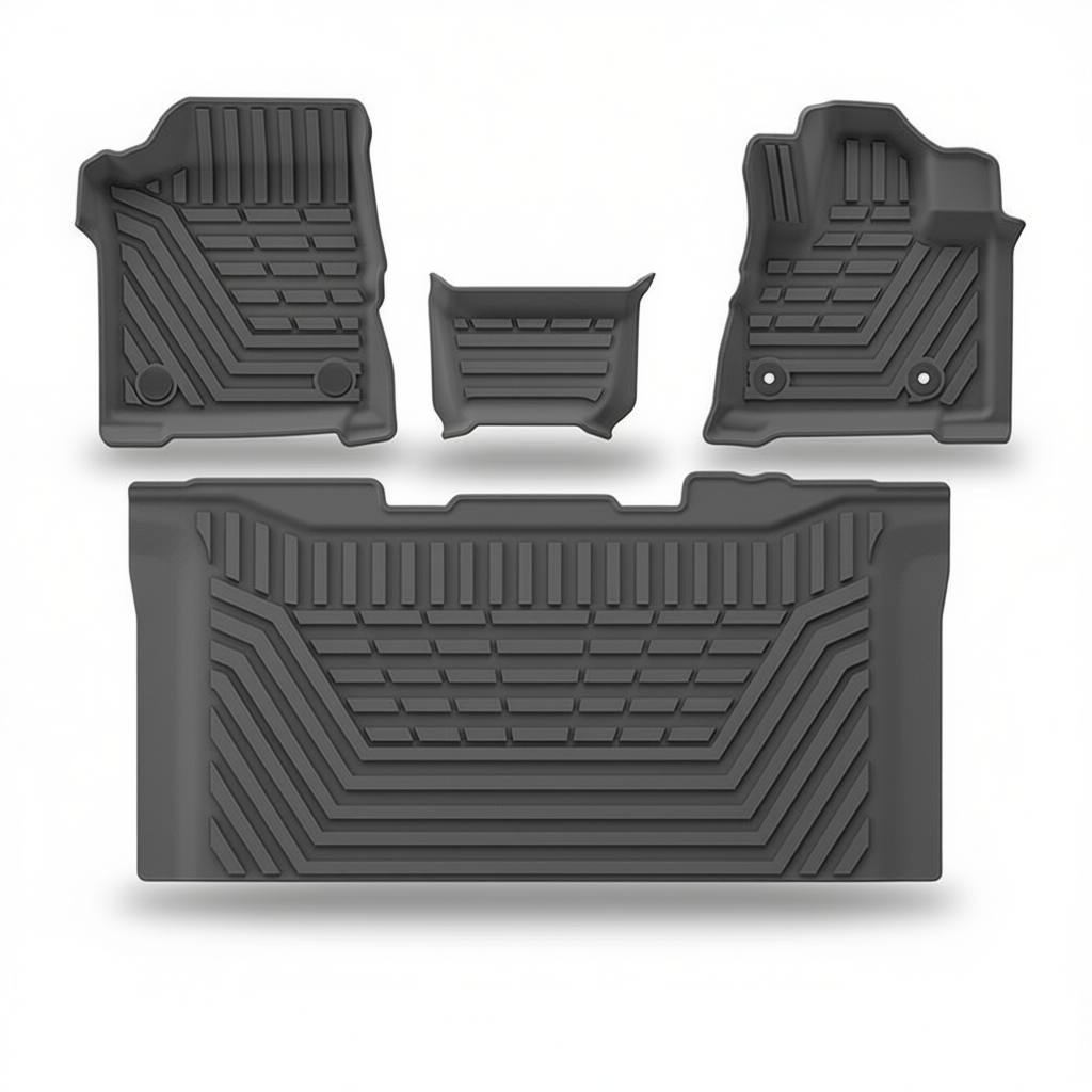 Nissan Serena (C28) 2023-2024 All-Weather Floor Mats & Boot Liner – Floor Mats (4pcs) RHD 8-Seat Hybrid