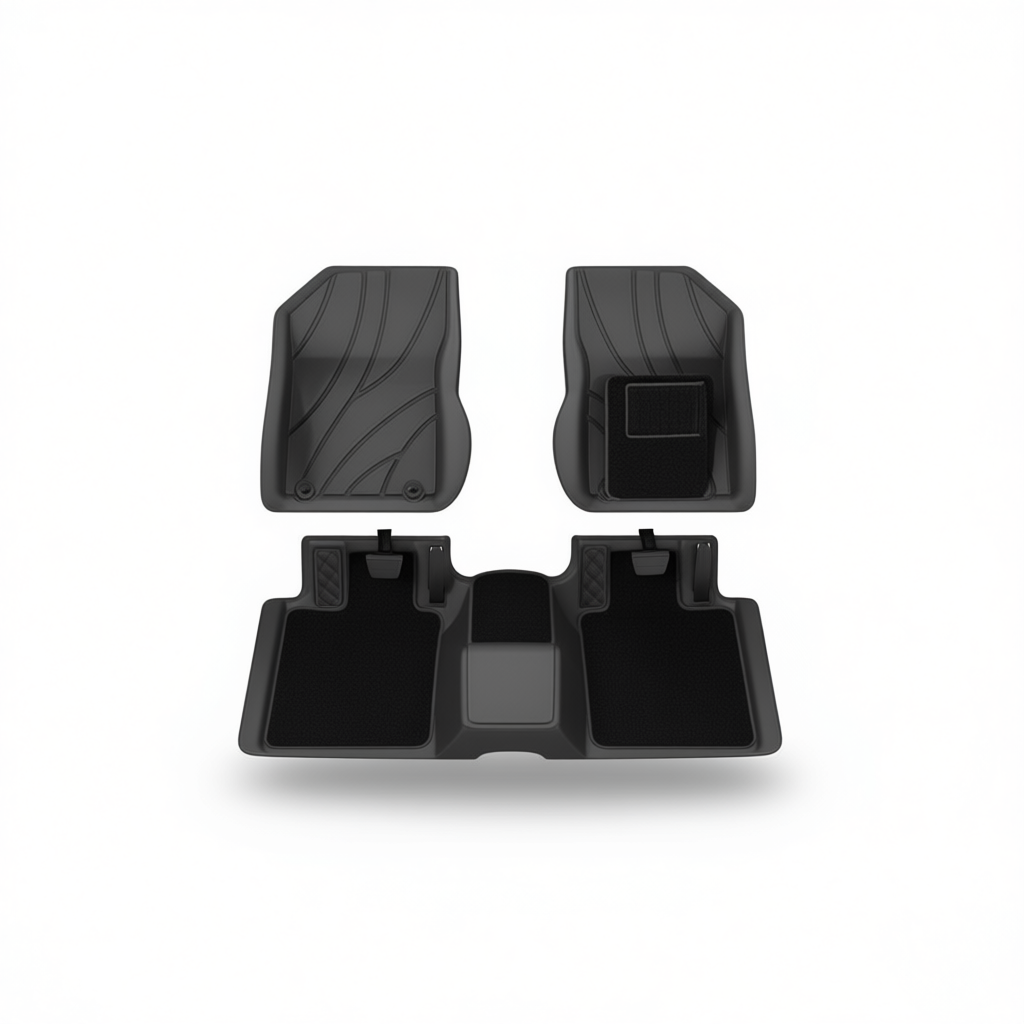 Geely EX5 floor mat set with wear-resistant carpet top layer