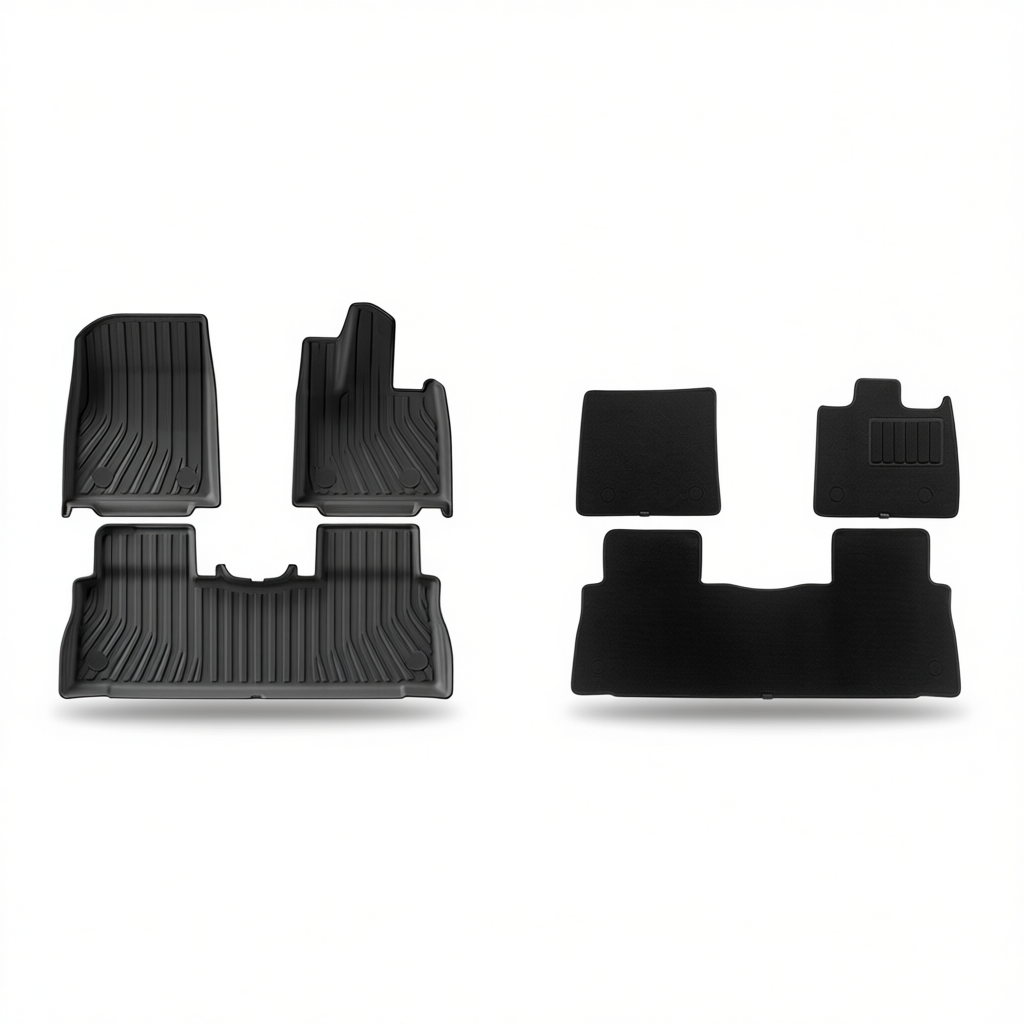 Deepal S07 2024+ All-Weather Floor Mats – Floor Mats (6pcs) + Carpet Overlay