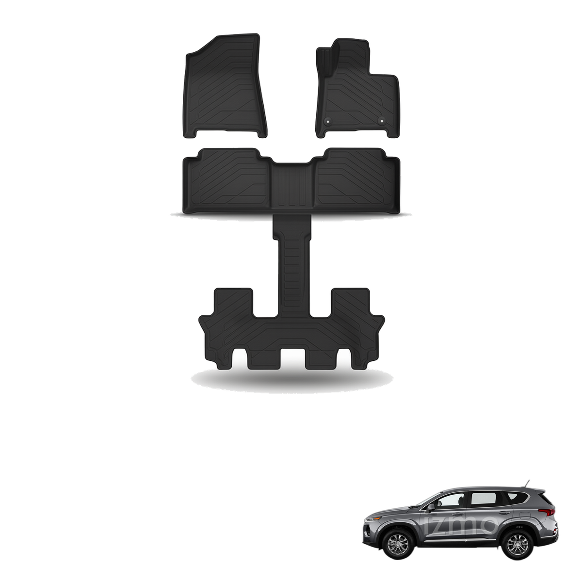 Hyundai Santa Fe 2025+ All-Weather Floor Mats
