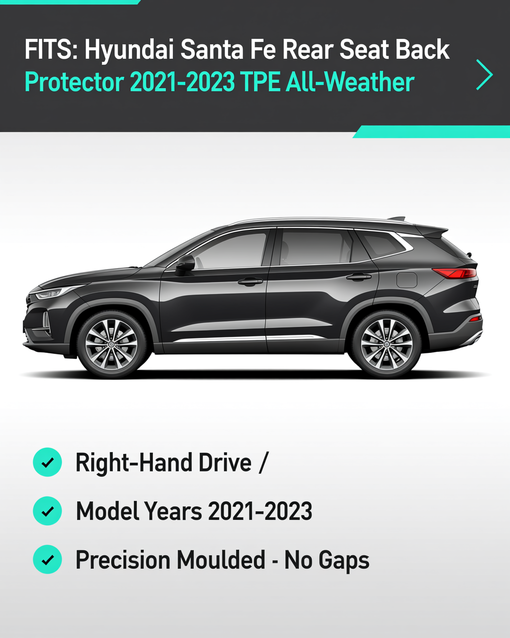 Hyundai Santa Fe 2021-2023 Seat Back Protectors vehicle fitment