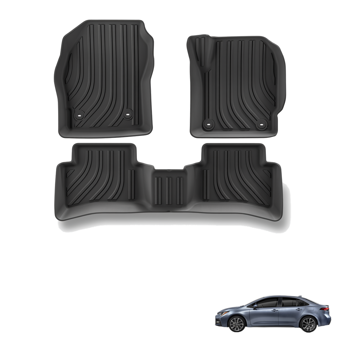 Toyota Corolla 2019-2025 All-Weather Floor Mats