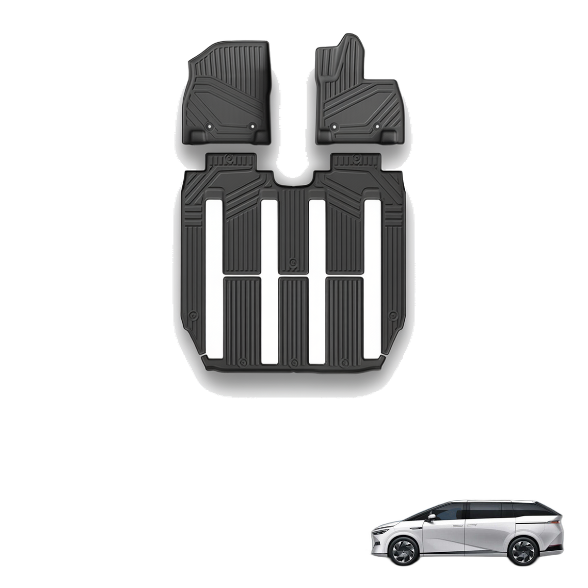 Xpeng X9 2024-2025 All-Weather Floor Mats