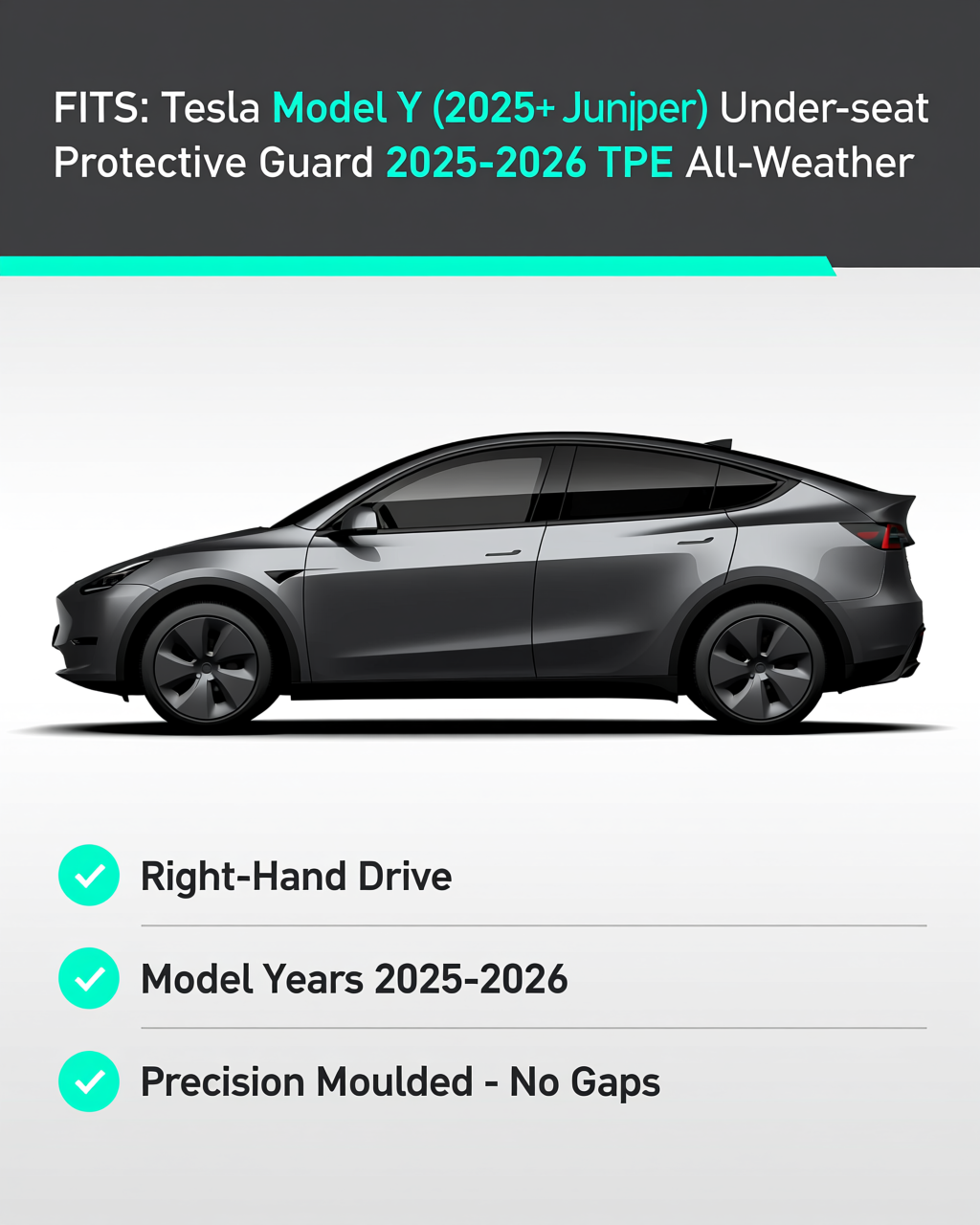Tesla Model Y 2025+ Interior Protection Accessory vehicle fitment