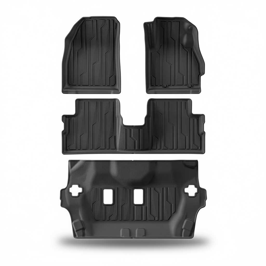 Mitsubishi Xpander 2020-2024 All-Weather Floor Mats & Boot Liner & Seat Back Protectors – Floor Mats (4pcs)