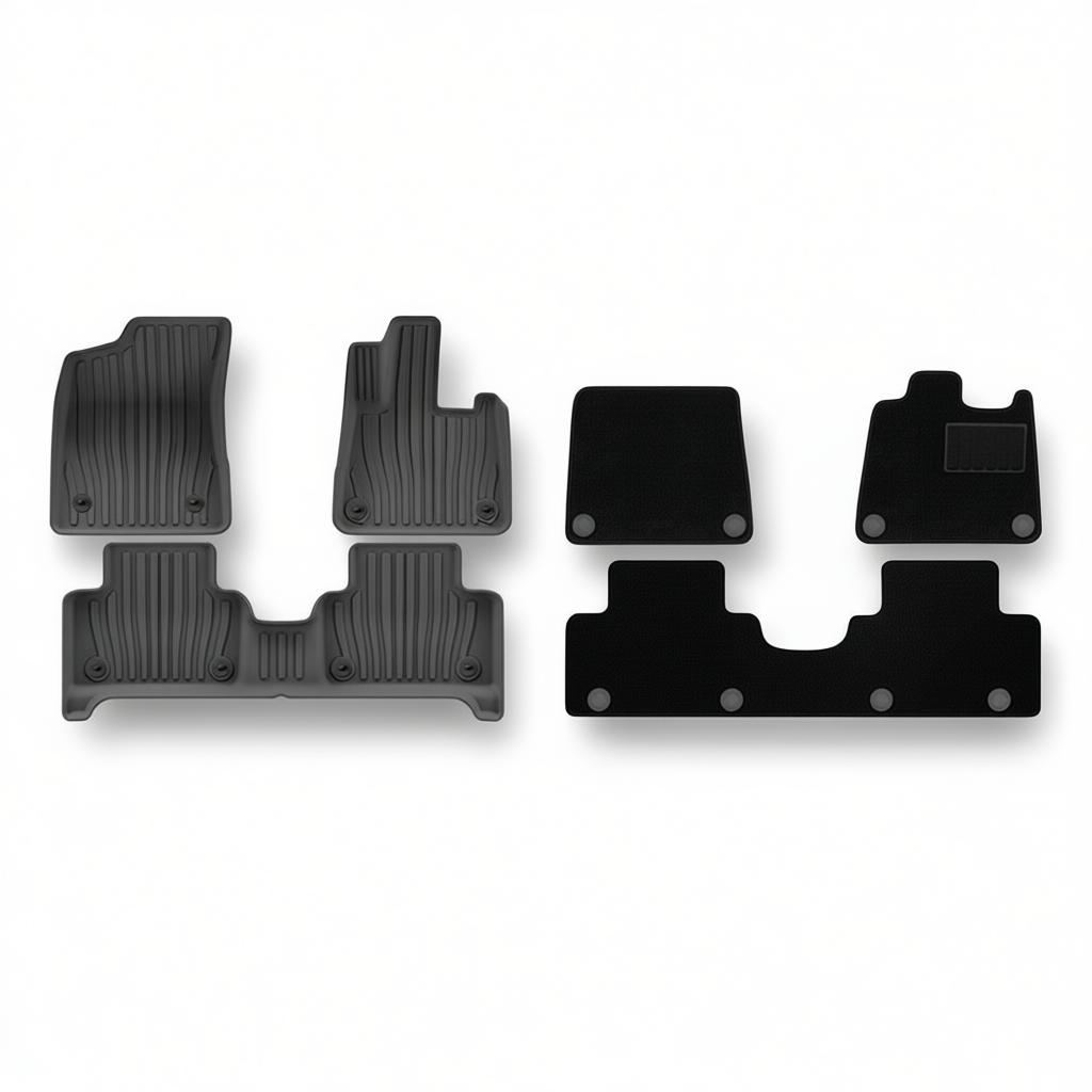 Volvo EX30 2024-2025 All-Weather Floor Mats – Floor Mats (3pcs) + Carpet Overlay