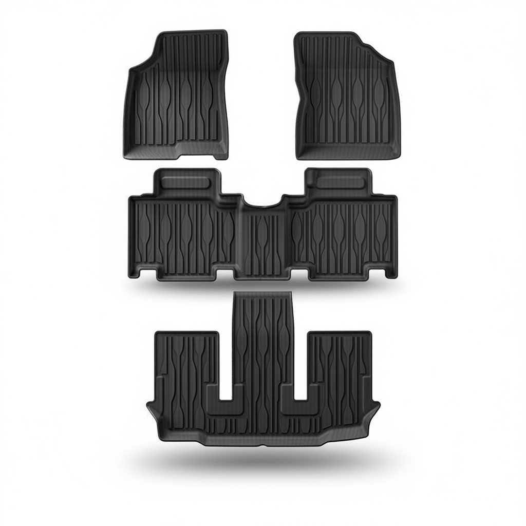 BYD M6 2024+ All-Weather Floor Mats & Boot Liner – Floor Mats (4pcs) RHD 6-Seat