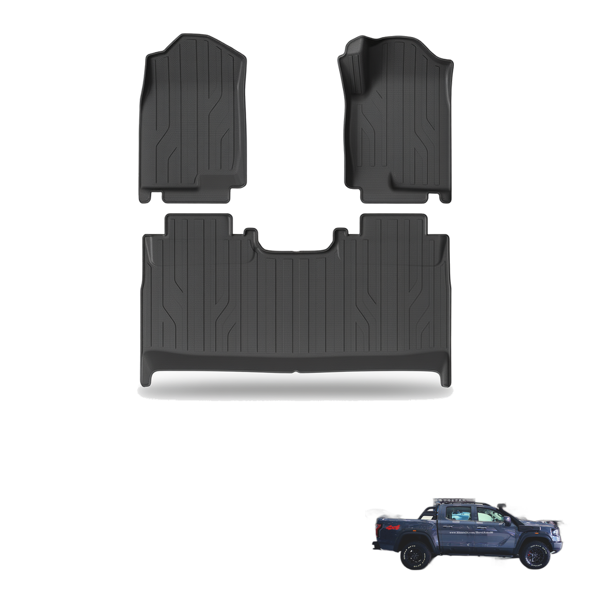 Foton Tunland V9 (Mars) 2026+ All-Weather Floor Mats & Tub Mat