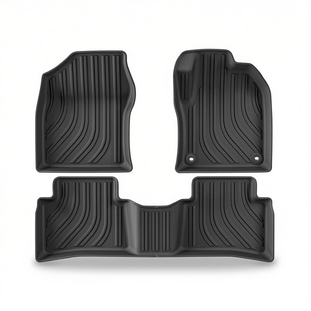 Toyota Prius 2017-2022 All-Weather Floor Mats & Boot Liner & Seat Back Protectors – Floor Mats (3pcs)