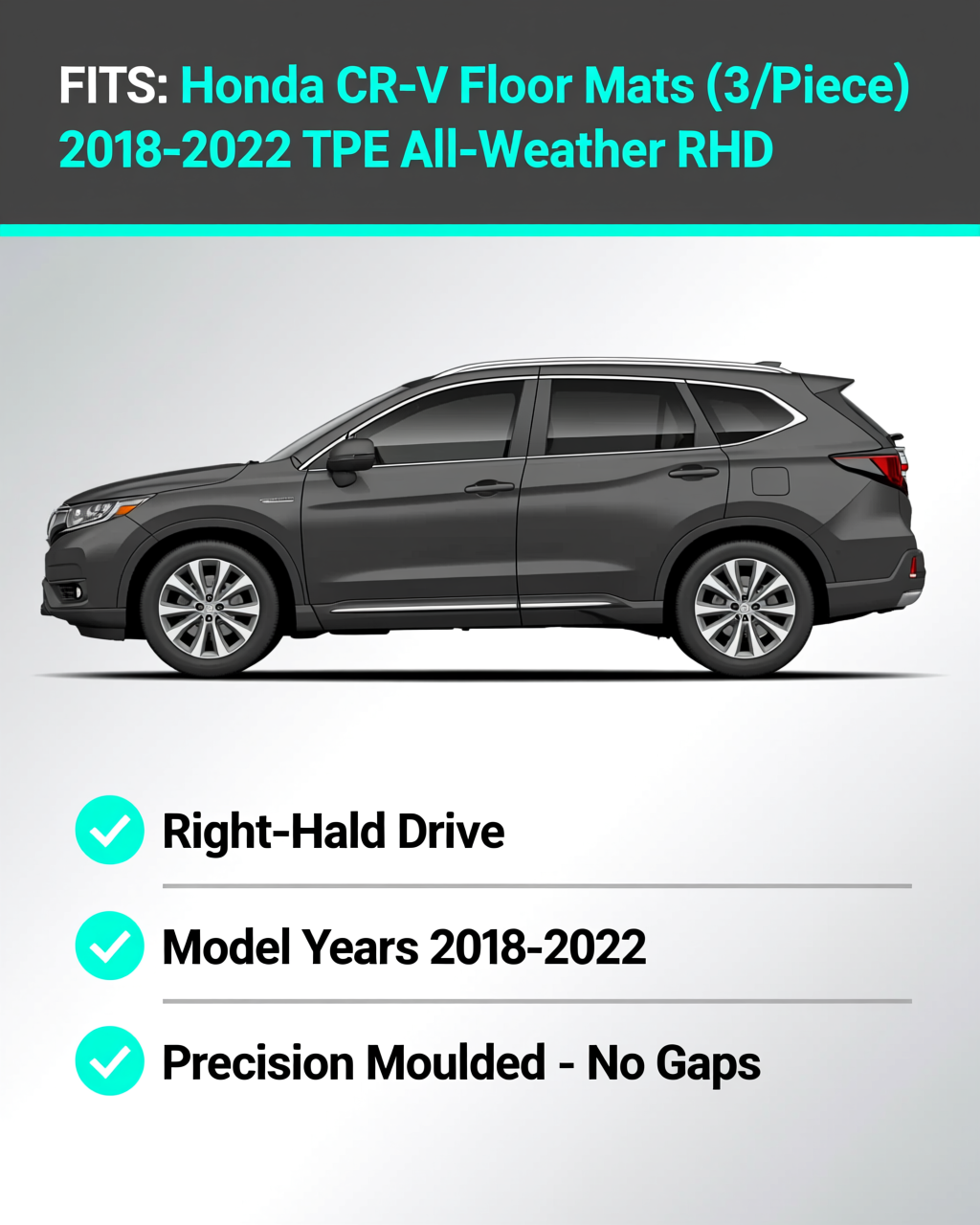 Honda CR-V 2018-2022 All-Weather Floor Mats & Boot Liner & Seat Back Protectors vehicle fitment