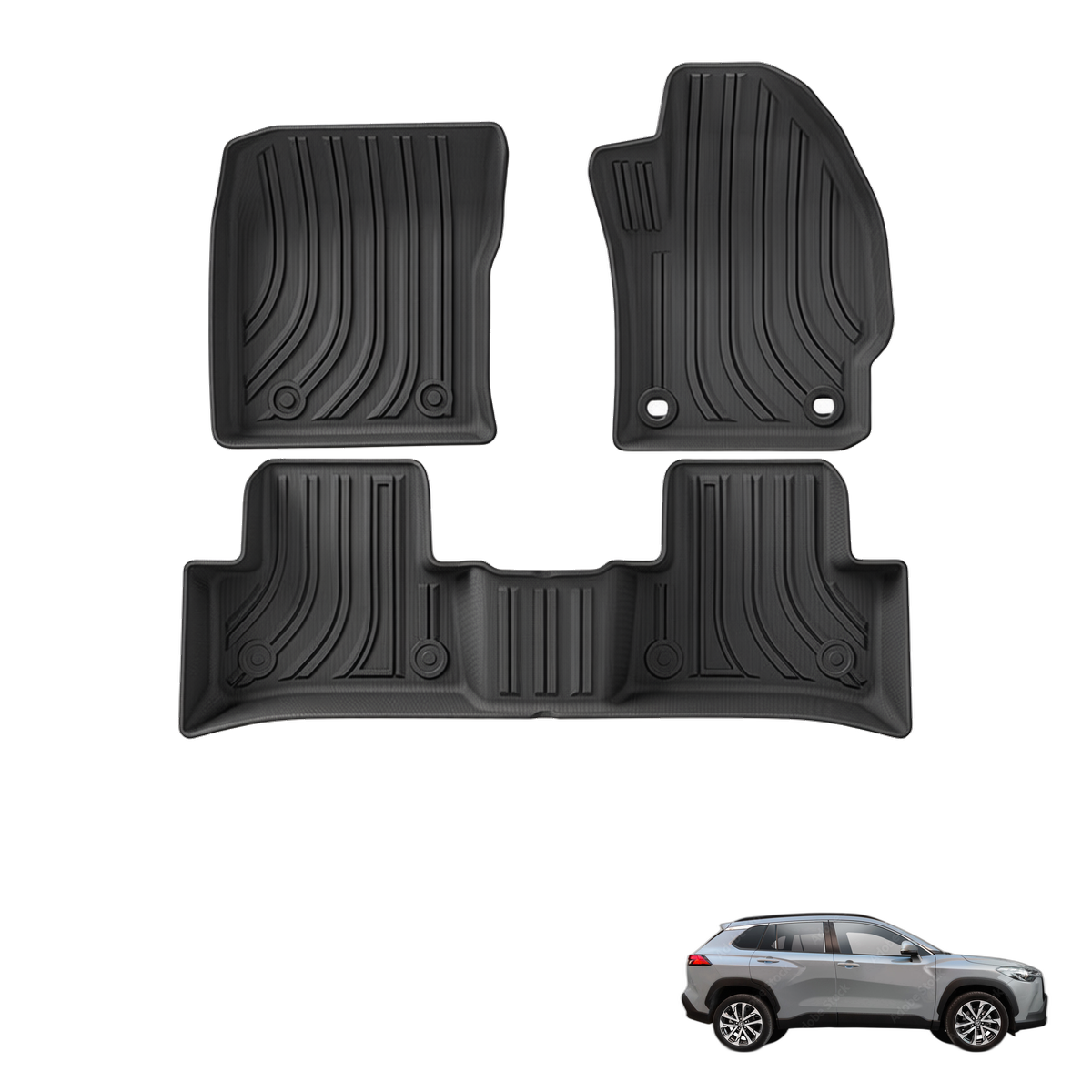 Toyota Corolla Cross 2019-2023 All-Weather Floor Mats