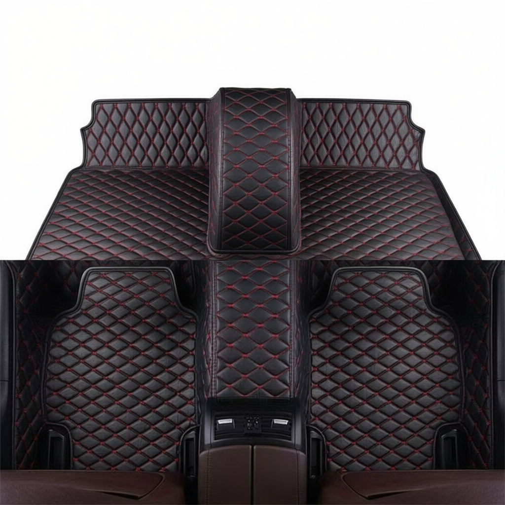 Toyota Innova Zenix All-Weather Floor Mats & Boot Liner & Seat Back Protectors – Floor Mats (8pcs) + Carpet Overlay