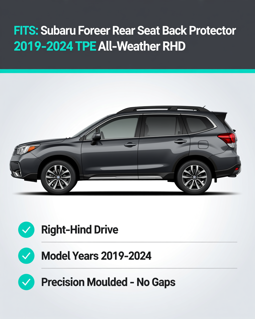 Subaru Forester 2019-2024 Seat Back Protectors vehicle fitment