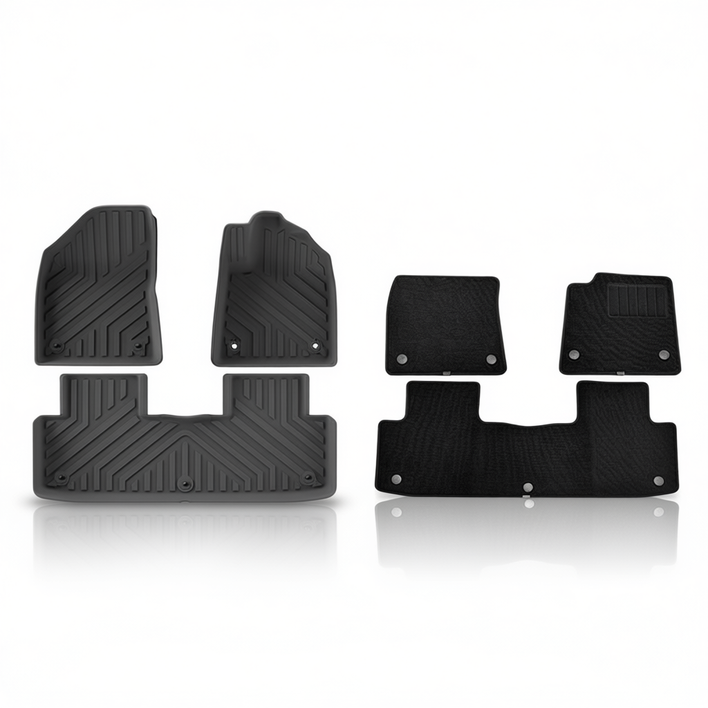 MG ES5 / S5 EV 2025+ All-Weather Floor Mats & Boot Liner – Floor Mats (3pcs) + Carpet Overlay