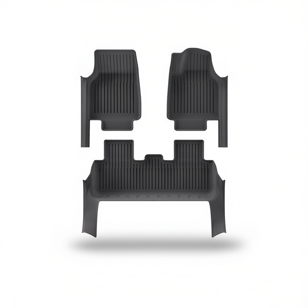 Tesla Model Y 2025+ All-Weather Floor Mats & Boot Liner & Anti-Kick Mats – Floor Mats (3pcs) RHD [W250006045]