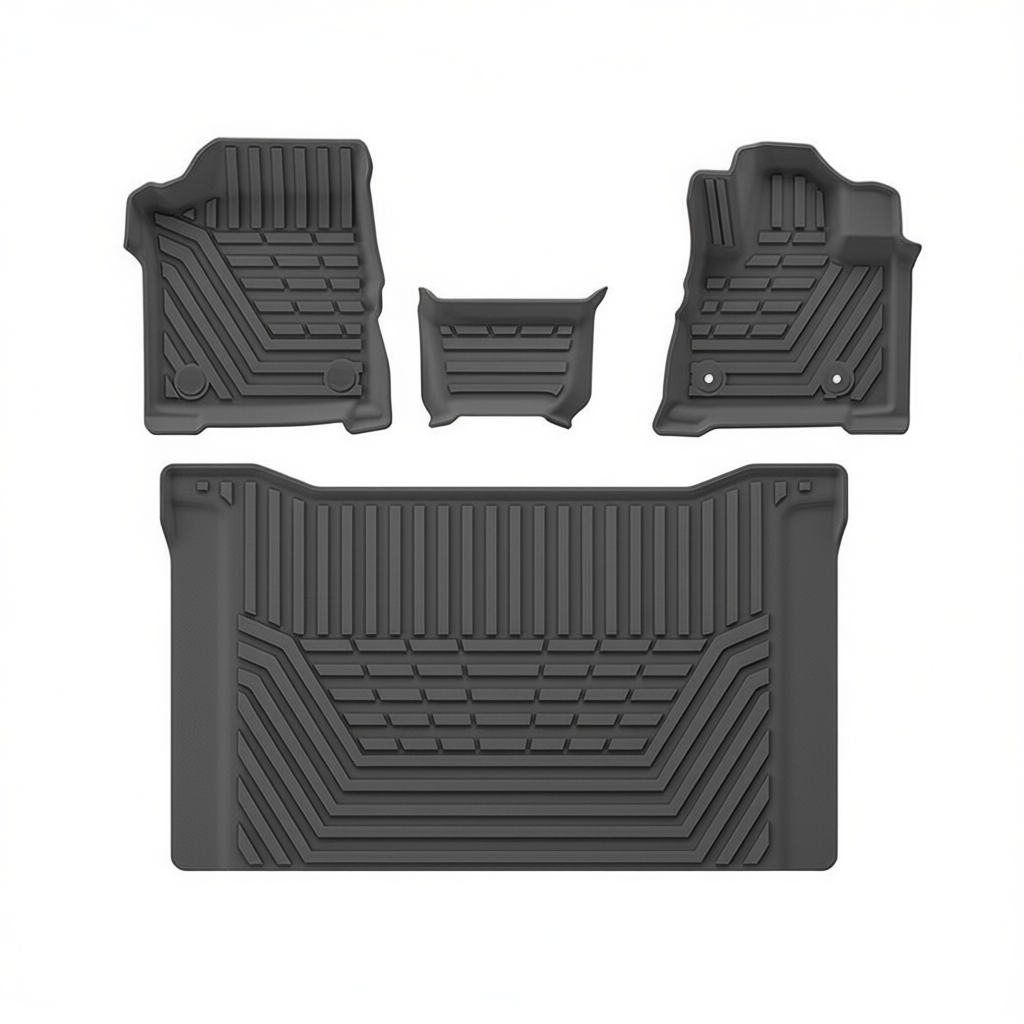 Nissan Serena (C28) 2023-2024 All-Weather Floor Mats & Boot Liner – Floor Mats (4pcs) RHD 7-Seat Hybrid [W250001652]