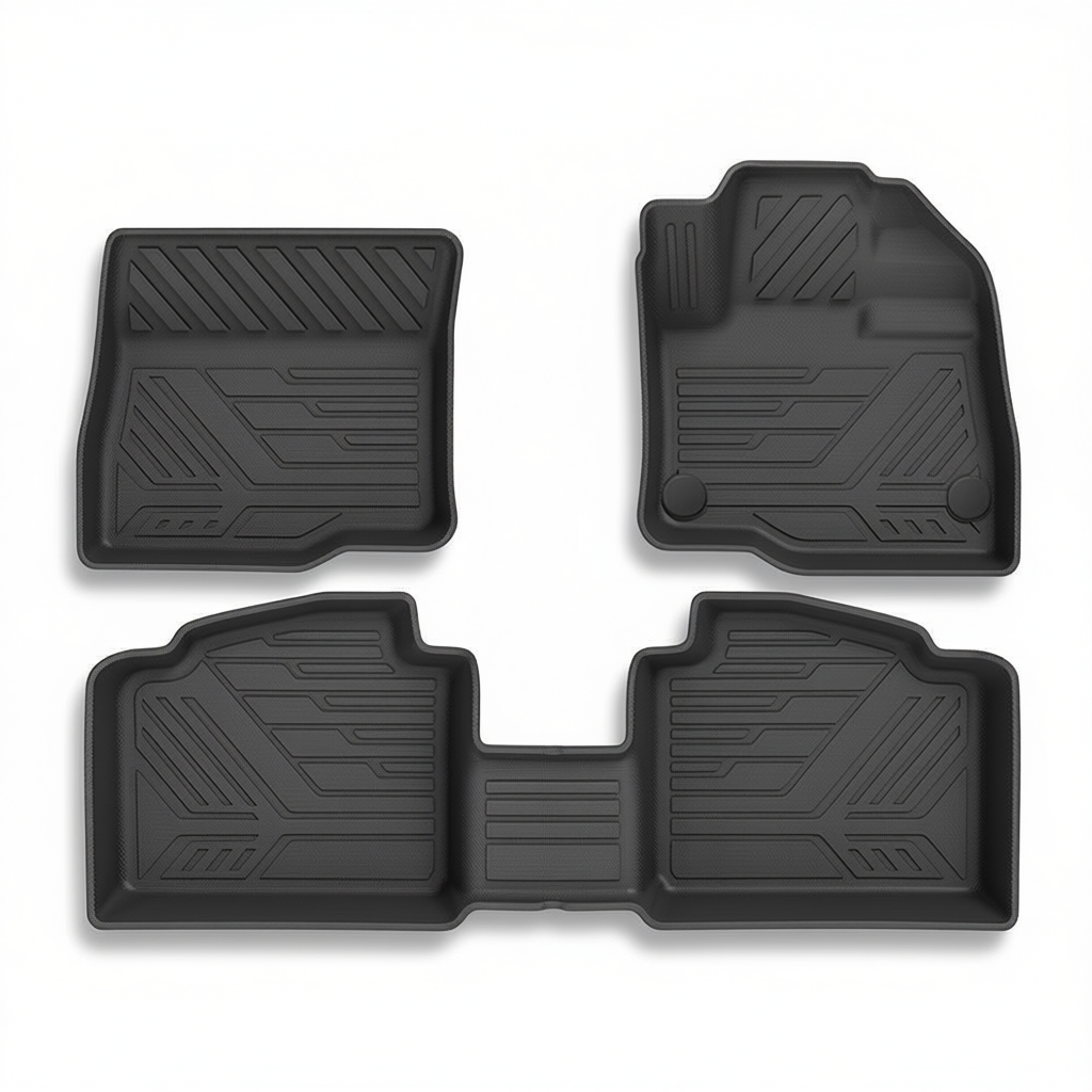 Nissan Kicks 2026+ All-Weather Floor Mats & Boot Liner & Seat Back Protectors – Floor Mats (3pcs)