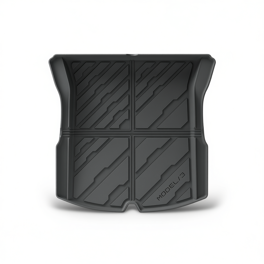 Tesla Model 3 2023+ Boot Liner & Seat Back Protectors & Anti-Kick Mats – Boot Liner [W230007637]