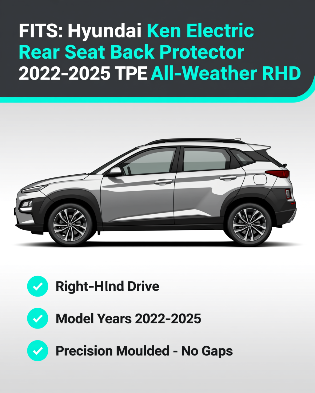 Hyundai Kona Electric 2022-2025 Seat Back Protectors vehicle fitment