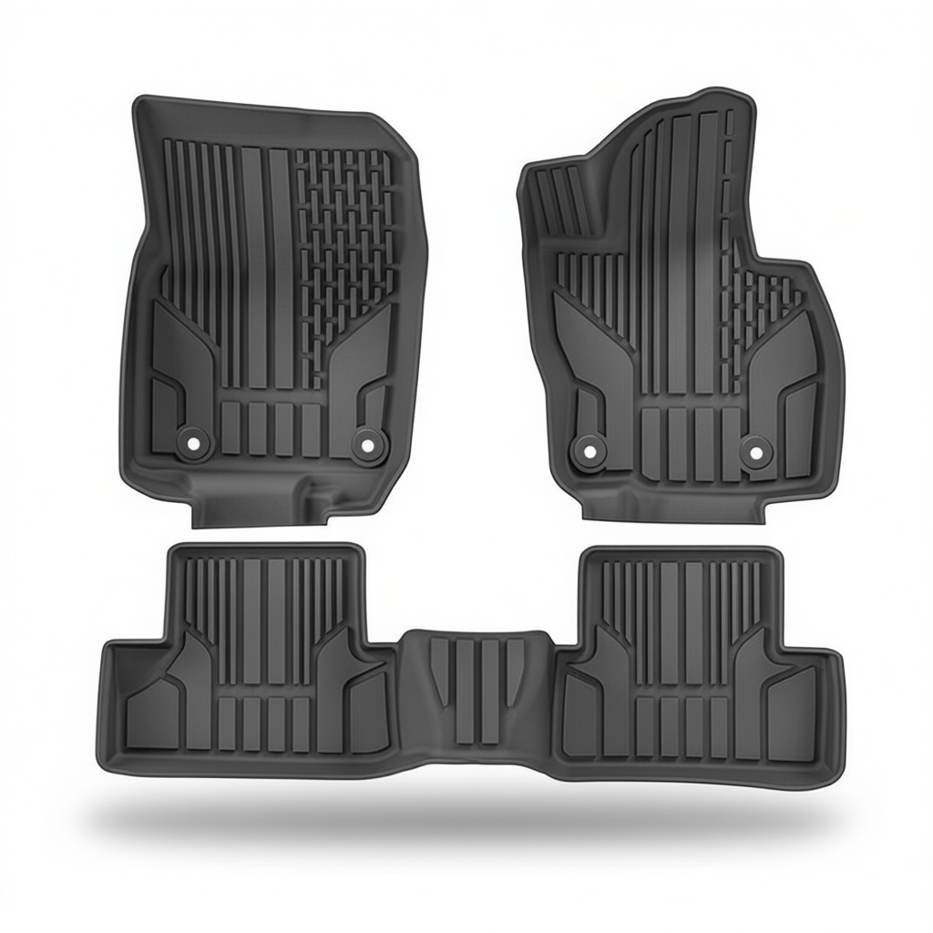 Mazda CX-60 2022-2024 All-Weather Floor Mats & Boot Liner & Seat Back Protectors – Floor Mats (3pcs)