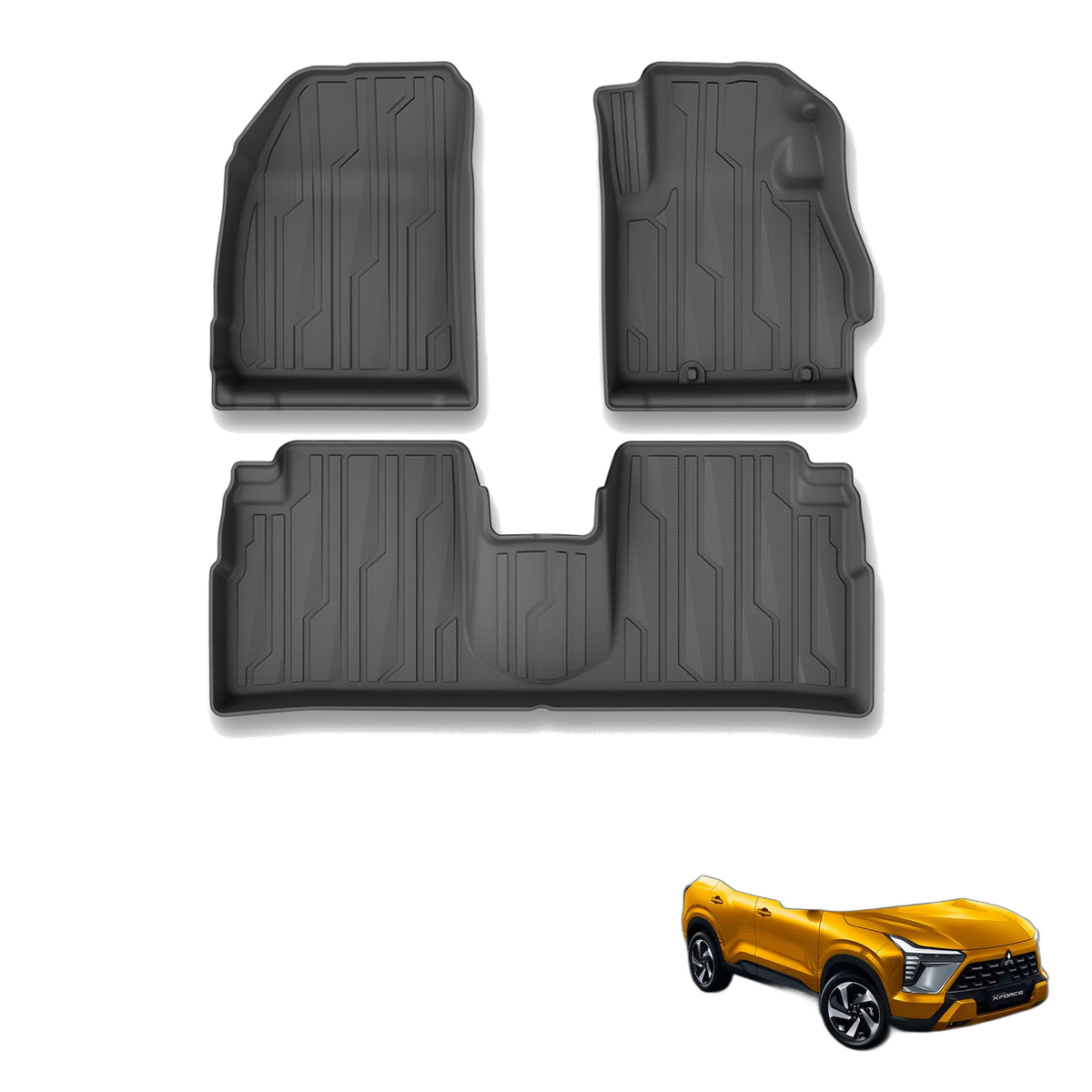 Mitsubishi X-Force 2026+ All-Weather Floor Mats & Boot Liner